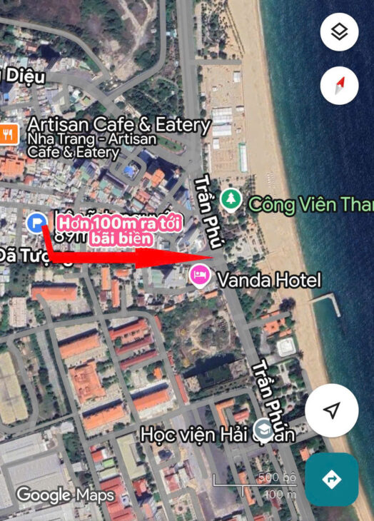 LÔ ĐẤT VEN BIỂN HẺM DÃ TƯỢNG THÔNG HOÀNG DIỆU, NAM NHA TRANG