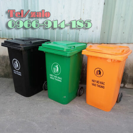 Thùng rác 240L nhựa HDPE công cộng giá rẻ miền nam Thùng rác 240L nhựa HDPE công cộng giá rẻ miền nam