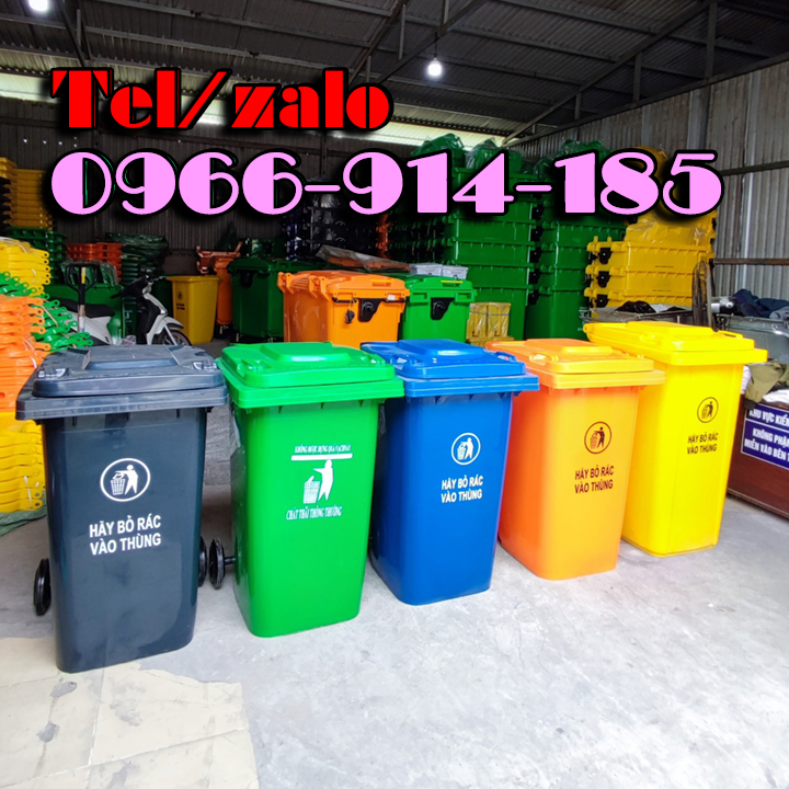 Thùng rác 240L nhựa HDPE công cộng giá rẻ miền nam