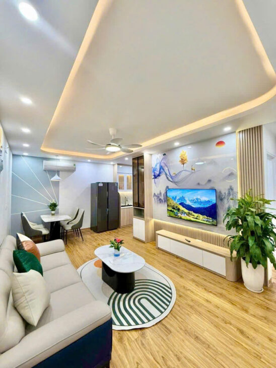 Bán Căn hộ chung cư Toà Rice City Tây Nam Linh Đàm – Quận Hoàng Mai, 58m2 x 2 ngủ, sổ đỏ cc, full