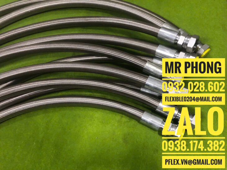 Ống nhựa teflon-Ống nhựa teflon PTFE-Ống Teflon là gì-Ống mềm bọc lưới inox