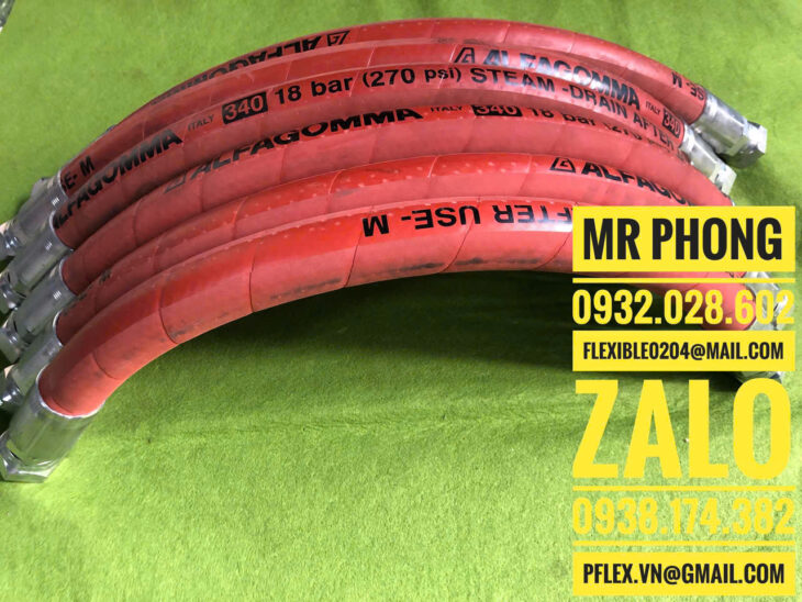 ống mềm dẫn hơi nóng-Ống Steam dẫn hơi nước chịu nhiệt – Ống dẫn hơi nước nóng Steam Hose
