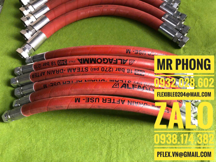 ống mềm dẫn hơi nóng-Ống Steam dẫn hơi nước chịu nhiệt – Ống dẫn hơi nước nóng Steam Hose