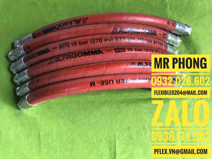 ống mềm dẫn hơi nóng-Ống Steam dẫn hơi nước chịu nhiệt – Ống dẫn hơi nước nóng Steam Hose