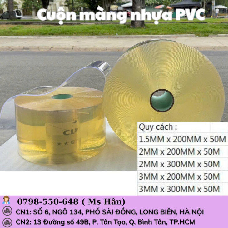 Rèm nhựa cuộn nhỏ PVC dẻo