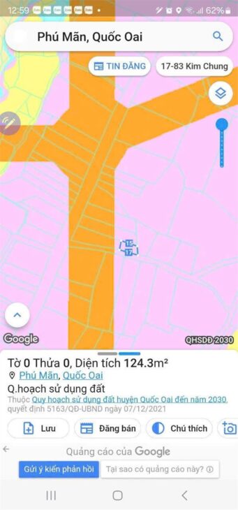 BÁN ĐẤT CHÍNH CHỦ – GIÁ TỐT Cần Bán Nhanh lô đất vị trí đắc địa tại huyện Quốc Oai, TP Hà Nội