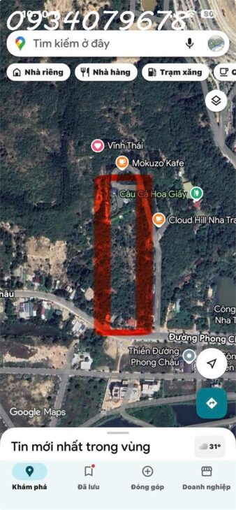 đất mặt tiền đường Phong Châu