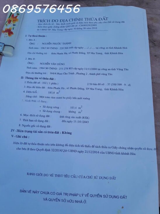 BÁN ĐẤT GIÁ RẺ TẠI NHA TRANG, KHÁNH HOÀ