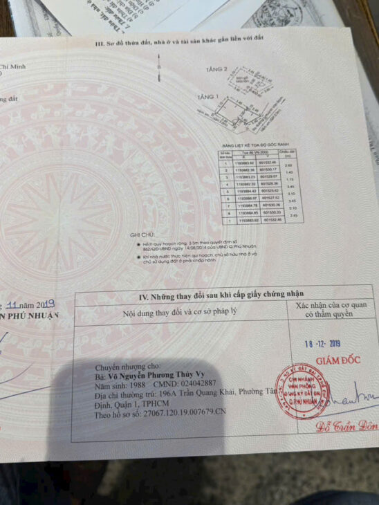 Bán nhà 72/19 Huỳnh văn bánh p 15 Phú nhuận Giá : 2,6 tỉ có thương lượng