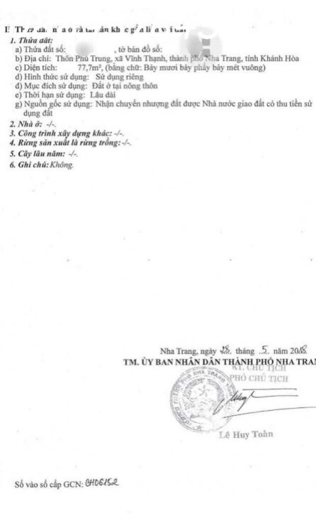 MUA BÁN NHÀ TẠI P.TÂY NHA TRANG, KHÁNH HOÀ
