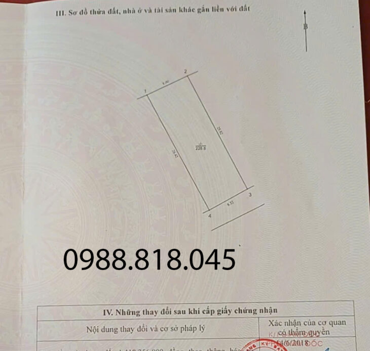 Đất ngõ 63 Tư Đình, phường Long Biên, thành phố Hà Nội, 229m2, đường ô tô tránh, miễn TG