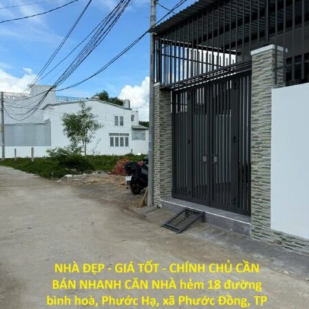 NHÀ ĐẸP – GIÁ TỐT – CHÍNH CHỦ CẦN BÁN NHANH CĂN NHÀ Phước Hạ, xã Phước Đồng, TP Nha Trang, Khánh Hòa