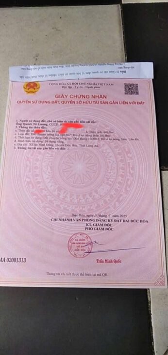 Mình chính chủ bán nền đất ở An Ninh Đông Đức Hòa Long An. Tel : 0929706534 chính chủ