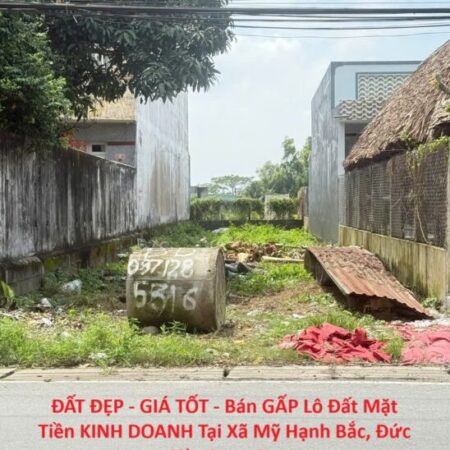 ĐẤT ĐẸP – GIÁ TỐT – Bán GẤP Lô Đất Mặt Tiền KINH DOANH Tại Xã Mỹ Hạnh Bắc, Đức Hòa Long An