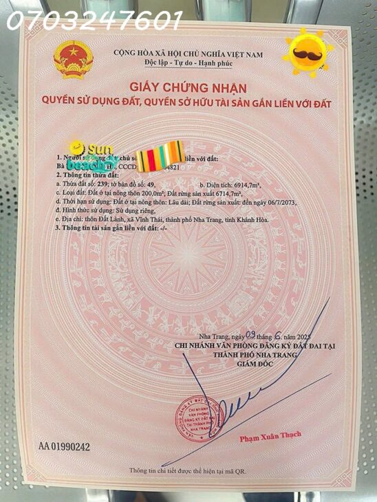 MUA BÁN ĐẤT Ở LÂU DÀI TẠI THÀNH PHỐ NHA TRANG – KHÁNH HÒA