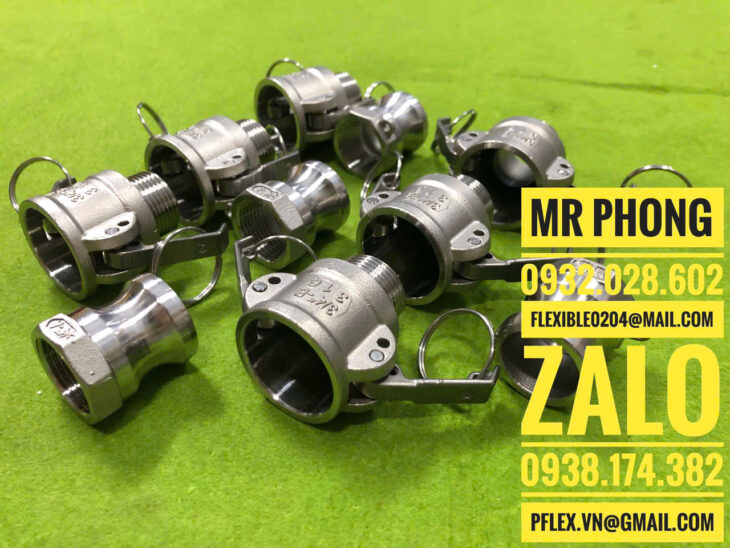 khớp nối nhanh inox camlock – khớp nối nhanh inox 304 – khớp nối nhanh inox 316
