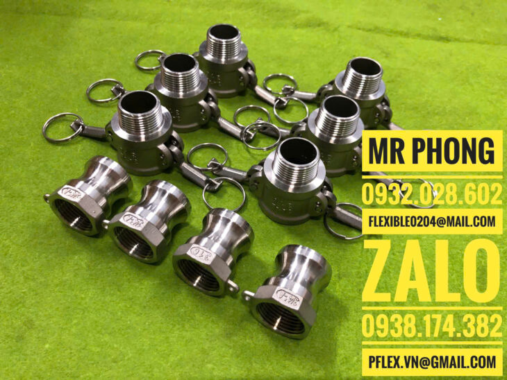 khớp nối nhanh inox camlock – khớp nối nhanh inox 304 – khớp nối nhanh inox 316