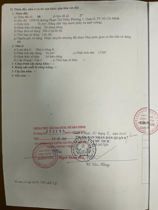 Nhà riêng tại hẻm 1199/58! đường Phạm Thế Hiển, Phường 5, Quận 8, TP. HCM