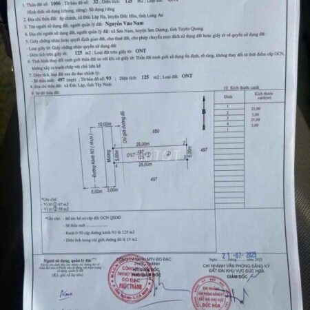 ĐẤT ĐẸP – GIÁ TỐT – CHÍNH CHỦ CẦN BÁN Tại Tỉnh Lộ 9, Xã Đức Lập Hạ, Huyện Đức Hòa, Long An