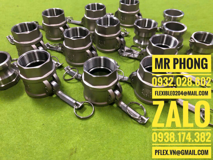 khớp nối nhanh inox camlock – khớp nối nhanh inox 304 – khớp nối nhanh inox 316