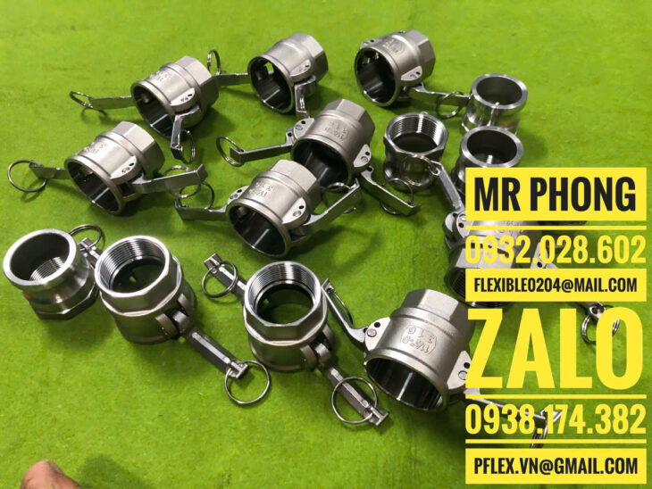 khớp nối nhanh inox camlock – khớp nối nhanh inox 304 – khớp nối nhanh inox 316