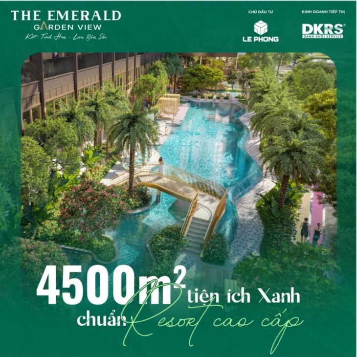 EMERALD GARDEN VIEW – Chuẩn sống đôi xanh giữa lòng Thuận An, Bình Dương chỉ từ 35 triệu/m²