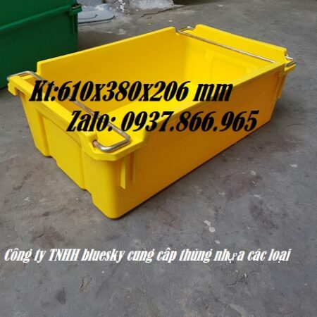 khay nhựa, hộp nhựa cơ khí , khay nhựa, thùng nhựa bít có quai sắt