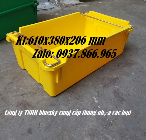 khay nhựa, hộp nhựa cơ khí , khay nhựa, thùng nhựa bít có quai sắt