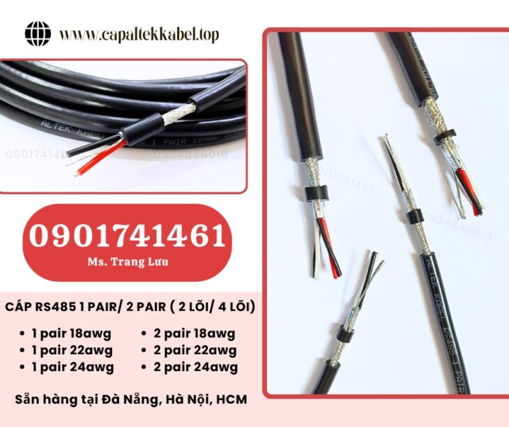 Cáp Rs485 1 Pair, 2 Pair (2 Lõi/4 Lõi) – Chính Hãng Altek Kabel