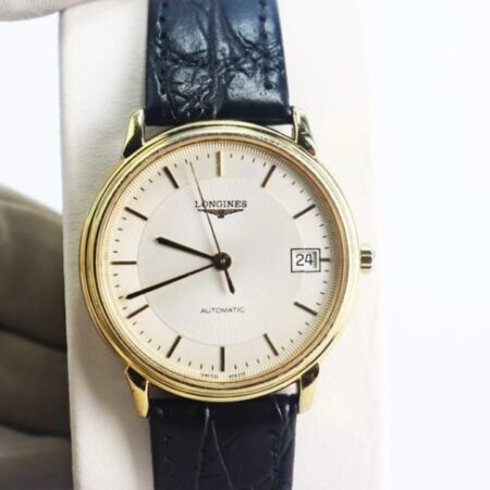 ĐH Nam : Longines Les Grandes Classiques – L4.678.2 dây da Automatic Demi Vàng.