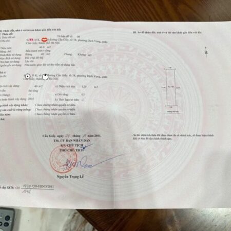 BÁN GẤP MP CẦU GIẤY 40M2 5T 29.5 TỶ. 2 MẶT TIỀN. DÒNG TIỀN 730TR/NĂM. SÁT GA METRO. SĐCC.