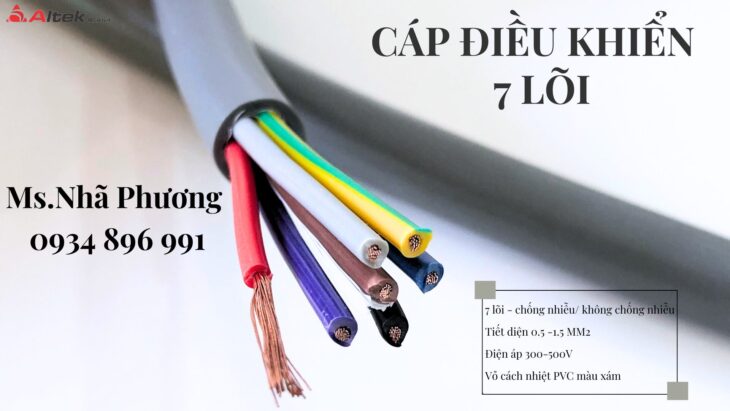 Cáp Điều Khiển 7×1.0 mm2 Đà Nẵng – Hà Nội – Hồ Chí Minh Cáp Điều Khiển 7×1.0 mm2 Đà Nẵng – Hà Nội – Hồ Chí Minh