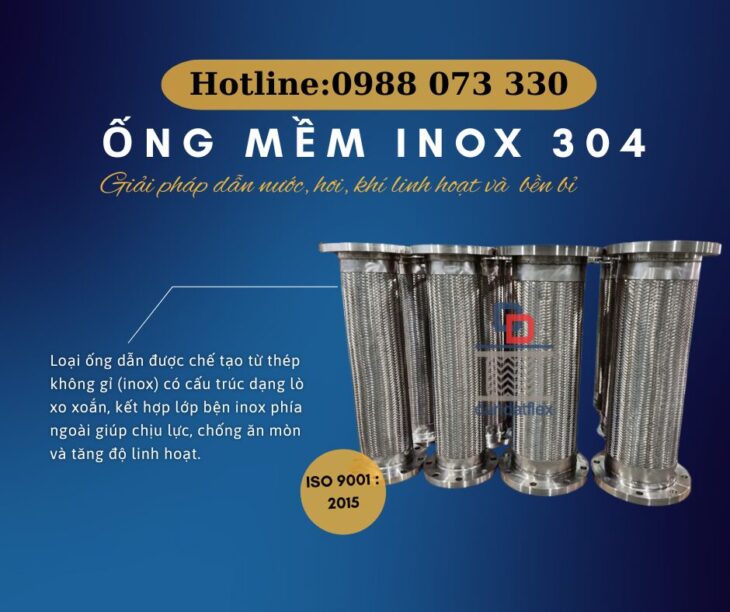 ỐNG MỀM INOX 304 – CHỊU NHIỆT, CHỐNG GỈ, SIÊU BỀN