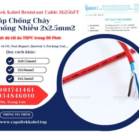 Cáp Chống Cháy Chống Nhiễu 2×2.5 Altek Kabel phân phối chính hãng