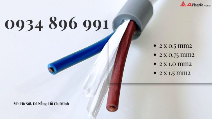 CÁP ĐIỀU KHIỂN 2 X 0.75 MM2 BÌNH ĐỊNH, KHÁNH HÒA, GIA LAI CÁP ĐIỀU KHIỂN 2 X 0.75 MM2 BÌNH ĐỊNH, KHÁNH HÒA, GIA LAI