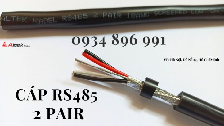 CÁP TÍN HIỆU RS485 2 PAIR 24 AWG HỒ CHÍ MINH, HÀ NỘI