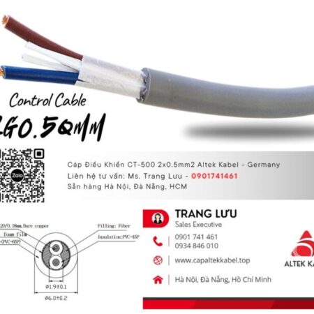 Cáp tín hiệu báo cháy 2×0.5 Đà Nẵng, Hà Nội, Hồ Chí Minh