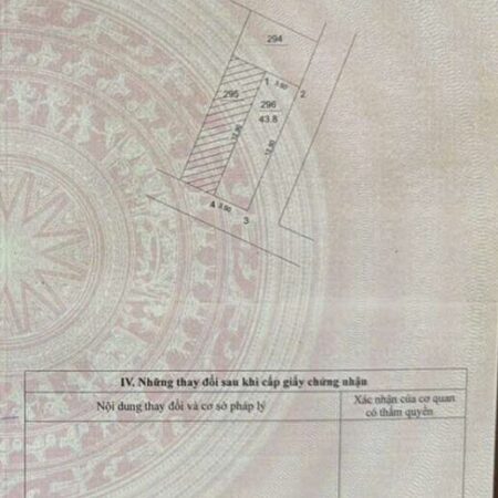 Chính chủ bán 43.8 m2 Trâu Quỳ, ô tô đỗ cửa, giá 7.5 tỷ – Lh 0985865658