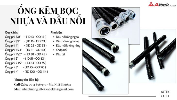 ỐNG KẼM BỌC NHỰA PHI 16/20/32/40/45/63/75/90/114