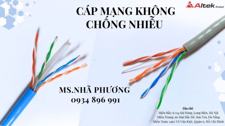 CÁP MẠNG ALTEK KABEL UTP6 24AWG ĐÀ NẴNG, HÀ NỘI, HCM.