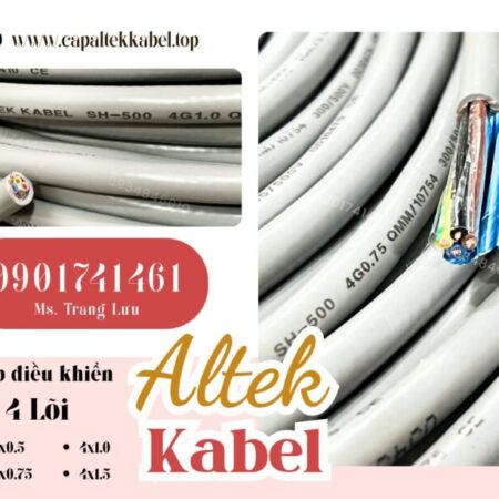 Cáp điều khiển 4×0.5/4×0.75/4×1.0/4×1.5 Altek Kabel chính hãng