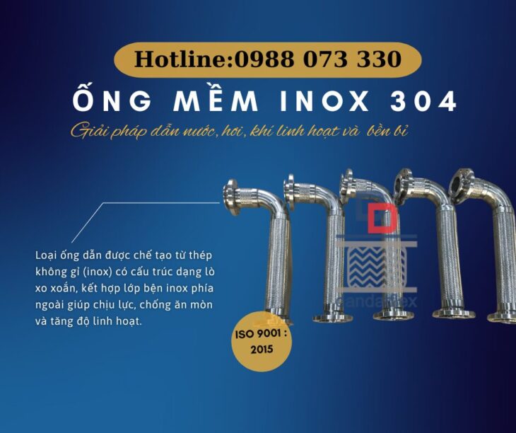 ỐNG MỀM INOX 304 – CHỊU NHIỆT, CHỐNG GỈ, SIÊU BỀN