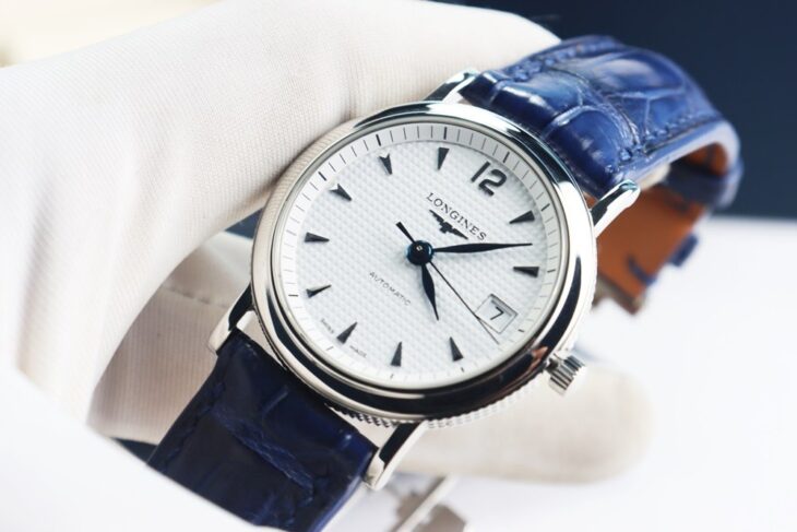 Longines Cloud De Paris L2.707.4.16.3 Automatic Kim Nung Xanh, dây da, size 36mm Fullbox