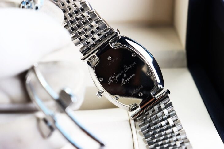 ĐH Nam Longines La Grande L4.705.4.58.6 siêu mỏng, cọc giờ đính Kim Cương, Fullbox.