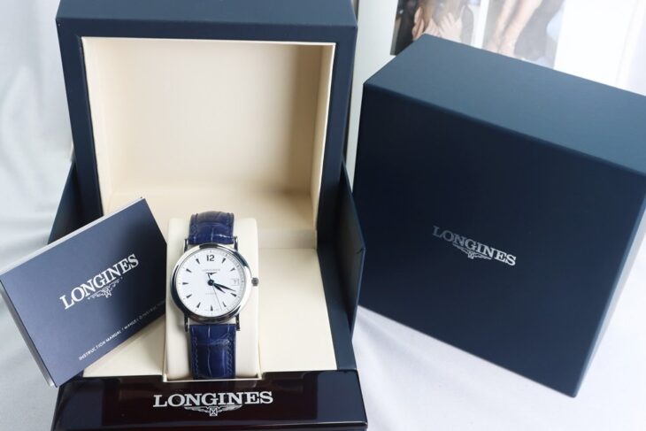 Longines Cloud De Paris L2.707.4.16.3 Automatic Kim Nung Xanh, dây da, size 36mm Fullbox