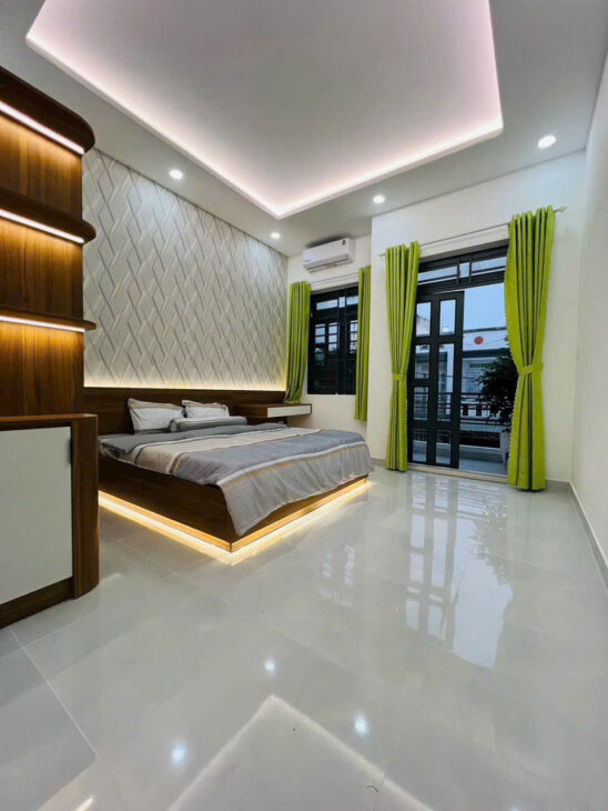 Bán Nhà đẹp full nội thất mới, 4x14m, 3 tầng, 4PN, HXH 7m Thạnh Lộc 57 giá hơn 4Tỷ