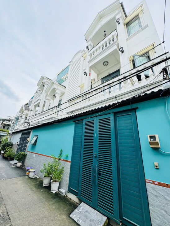 Nhà SHR 3 tầng HXH 55m2, Nở hậu – Đường Số 1 Gò Vấp S