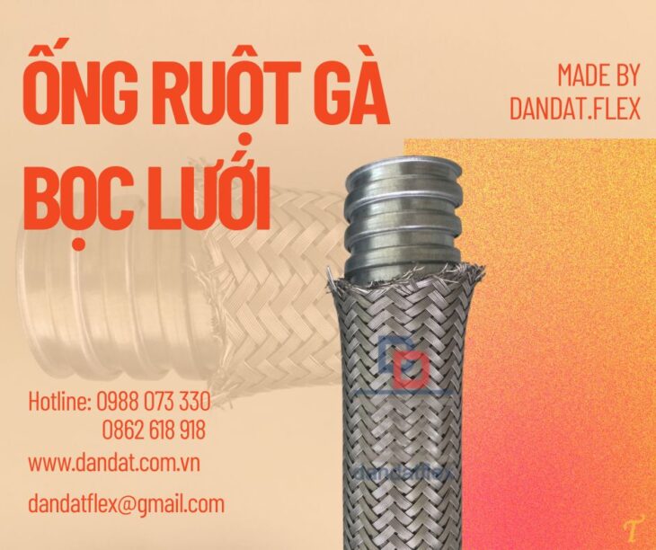 Ống ruột gà bọc inox/ Ruột gà luồn dây điện/ Ống ruột gà lõi thép bọc nhựa/ Ống ruột gà bọc lưới