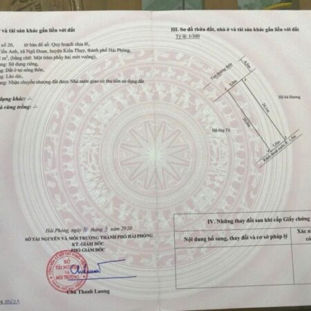 Lô đấu giá Tiền Anh – Giá hiếm khu Ngũ Đoan, đường 9m thông – ZALO 0567 222 555