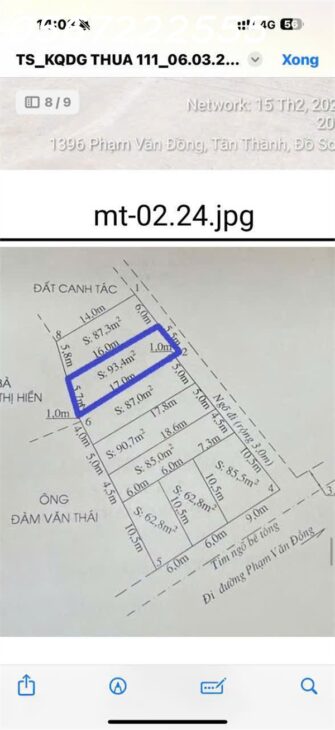 BÁN LÔ TUYẾN 2 PHẠM VĂN ĐỒNG – GẦN CHỢ QUÝ KIM – ĐỒ SƠN GIÁ CHỈ 1,4XX TỶ ZALO 0567 222 555